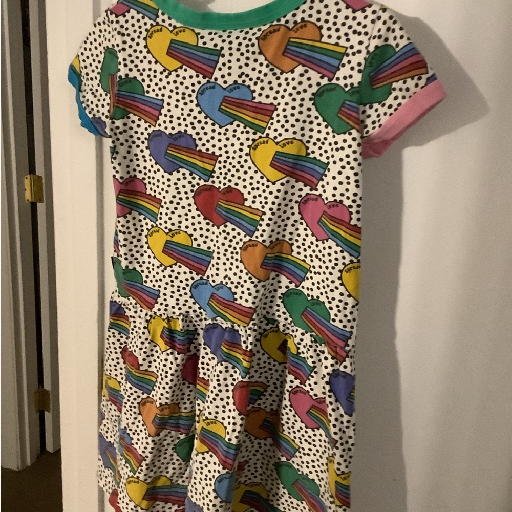 Rock Your Kid 
.Rainbow Heart Kids Dress
Nordstrom